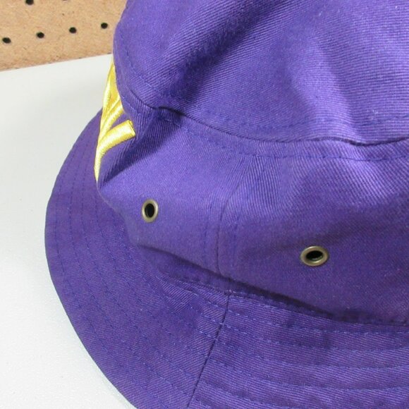 ROST mens purple an gold New York bucket hat OS EUC - Picture 4 of 9